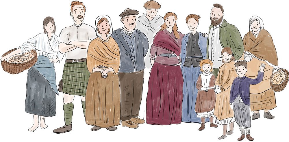 Illustration - Family, Scotland