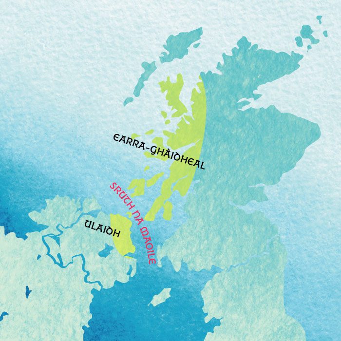 Illustration: Map of Scotland showing Dalriada