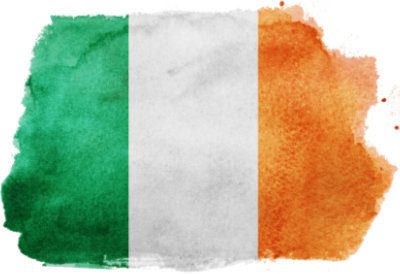 Watercolor,Flag,Background.,Ireland