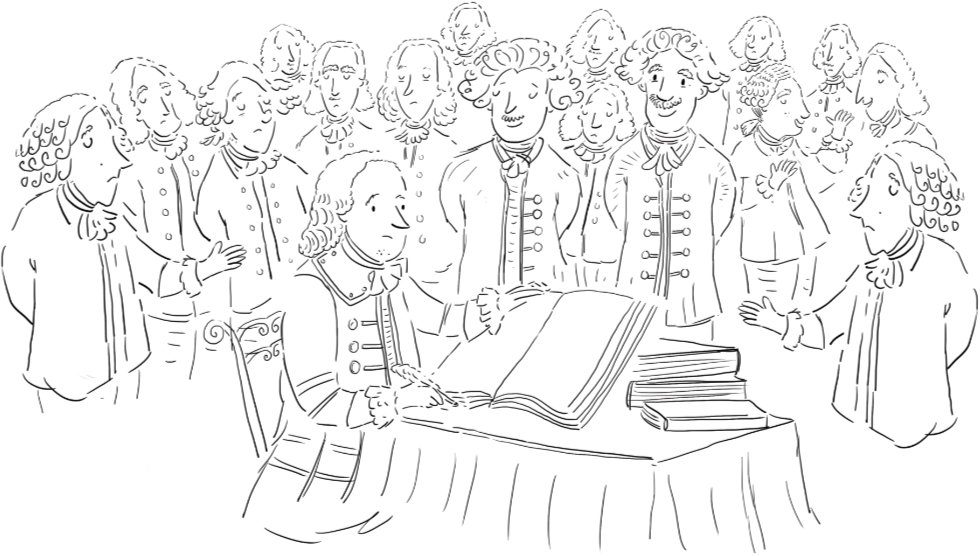 Gaelic-in-Scotland-illustration-12 Illustration of royal courtiers