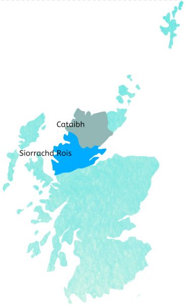Ross-shaire and Caithness map