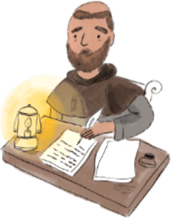 monk-writing Monk writing