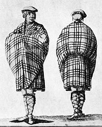 a large plaid Shawl